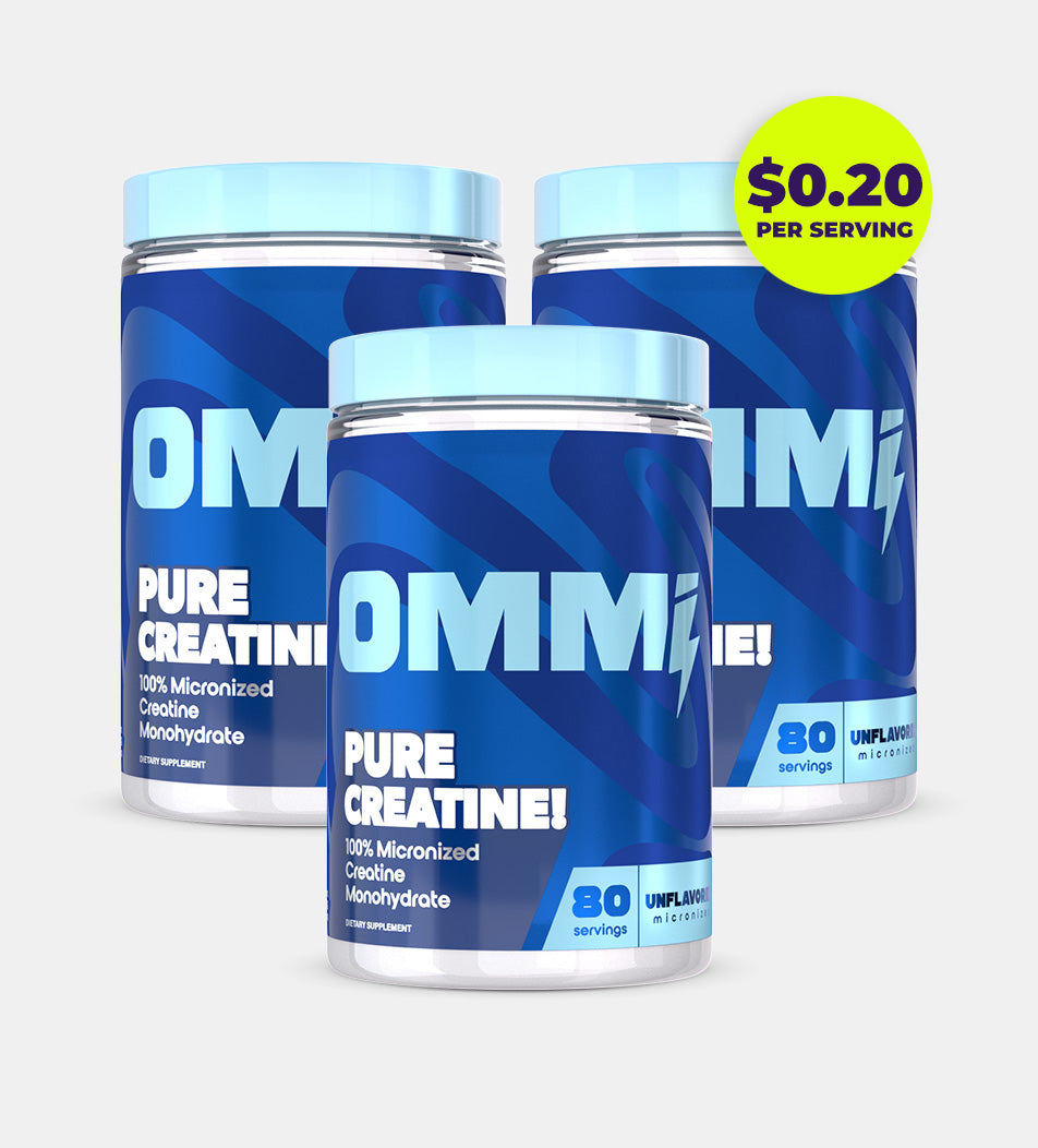 3 Tubs of Our Pure Creatine (Unflavored)